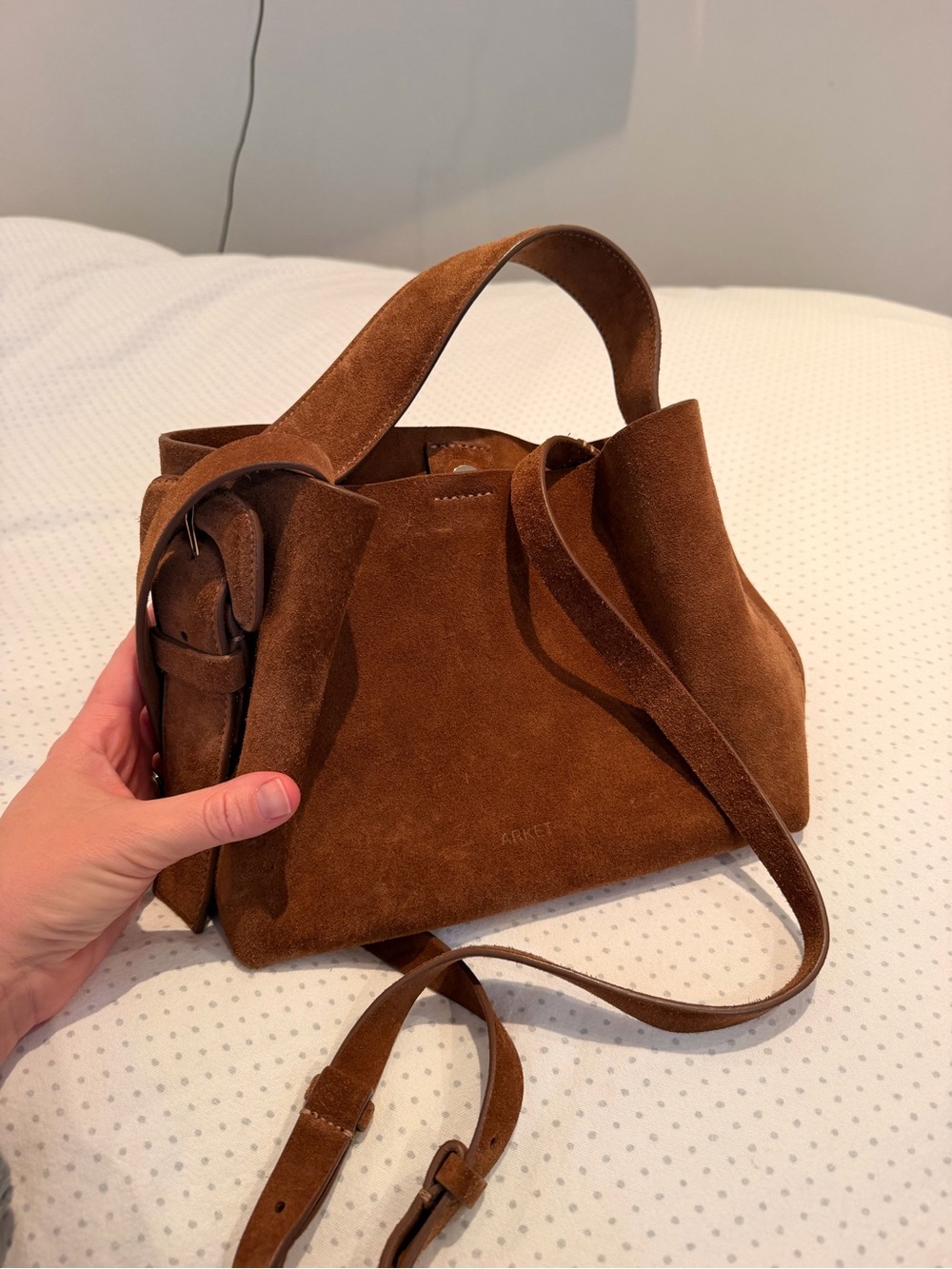 Arket Suede Crossbody Bag